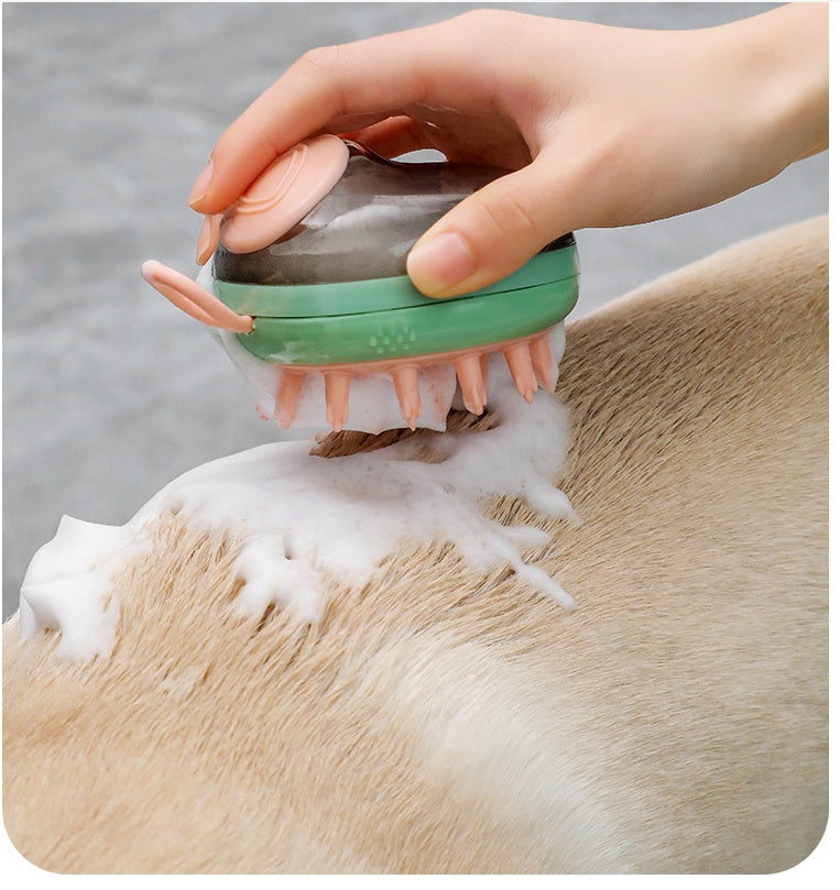 New 2 In 1 Pet Cat Dog Cleaning Bathing Massage