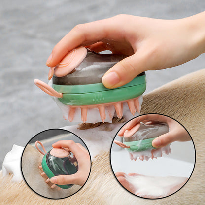 New 2 In 1 Pet Cat Dog Cleaning Bathing Massage